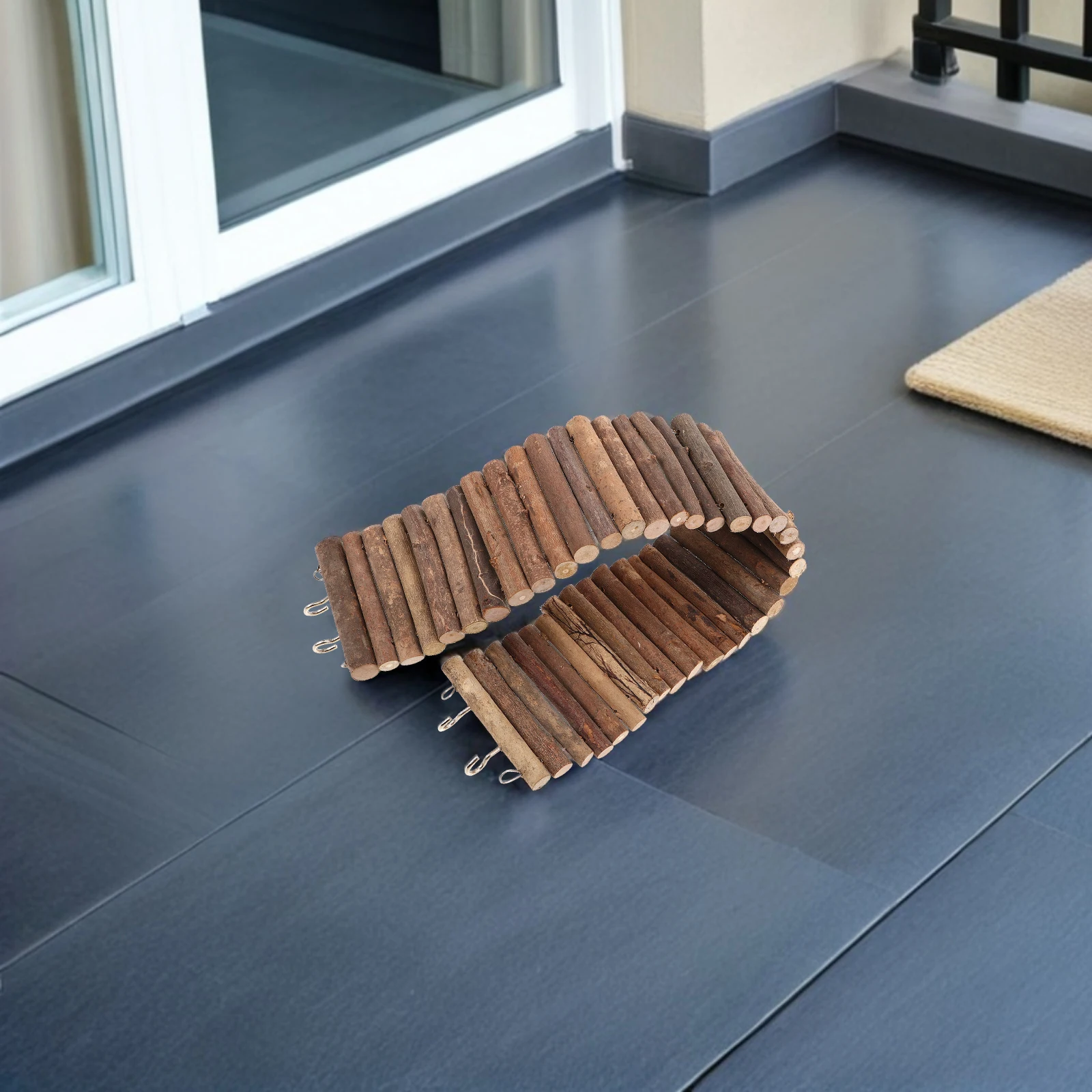 

Pet Hamster Wooden Bridge Small Animal Climbing Platform Exercise Ladder For Gerbils Mice Rats Play Accessory