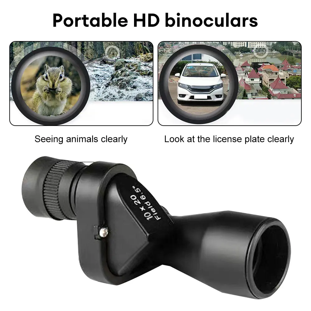 Portable HD Night Vision Mini Pocket Monocular Telescope High Magnification Zoom Telescope for Hunting Camping Mountaineering