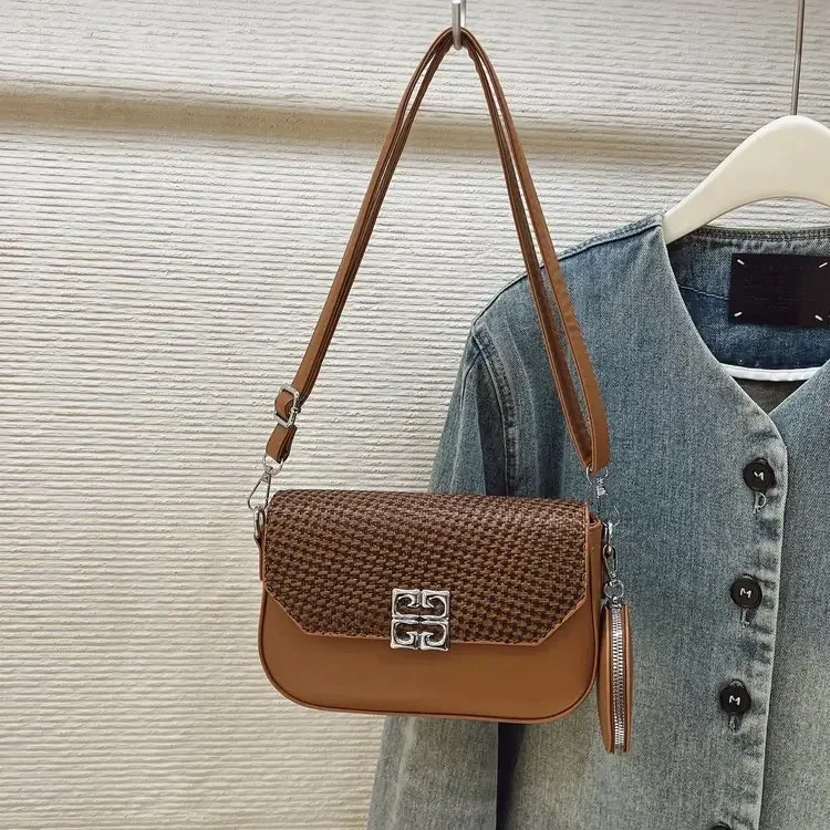 

Stylish Trendy Unique Parisian Diaper Bag Crossbody Handbag For Women Chic Vintage Leather Large Capacity Tote