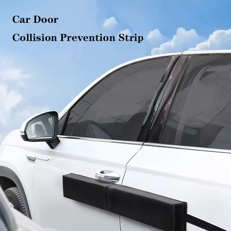 98x11x4CM Car Door Protector Magnetic Folding Connected Style Body Side Edge Guard Decorative Anti-scratch Protection Strips