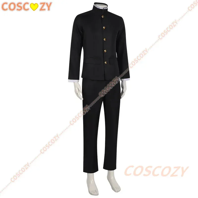 Dandadan Ken Takakura Cosplay Costume Wig Okarun School Uniform Black Jacket Gakuran Outfit Glasses Halloween Christmas Suit