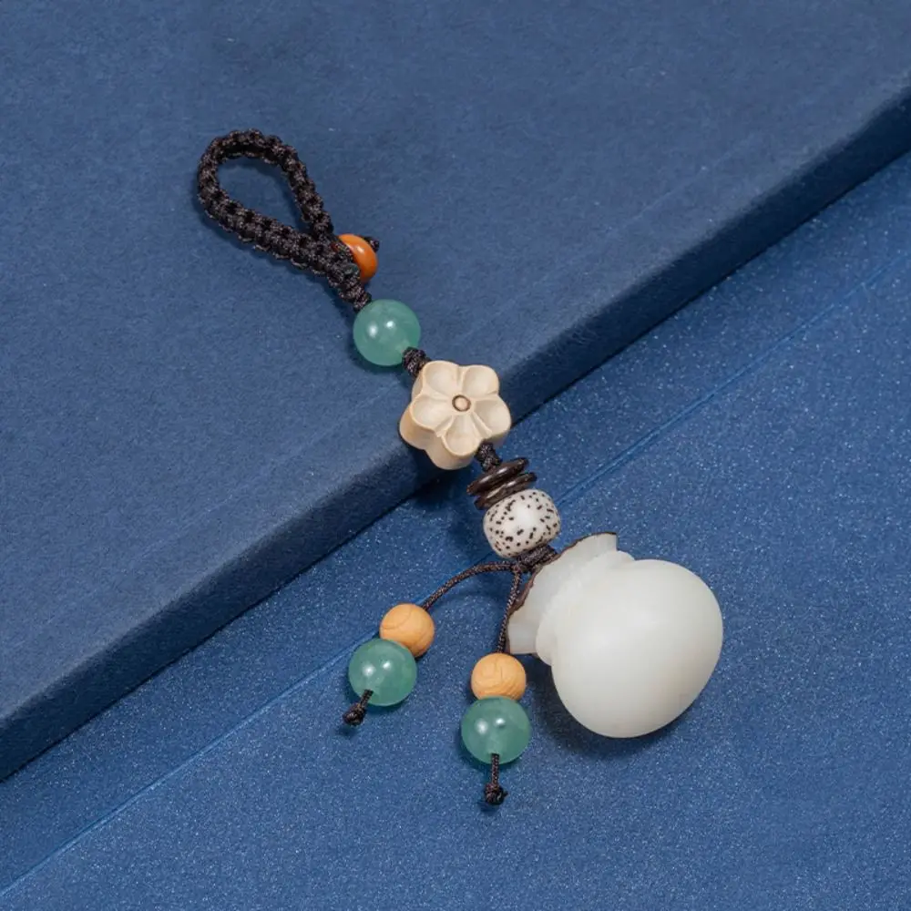 

Keyring Spiritualist Buddhist Jewelry Chinese Lucky Keychain Bodhi Purse Key Holder Women Bag Pendant Hand-made Key Holder