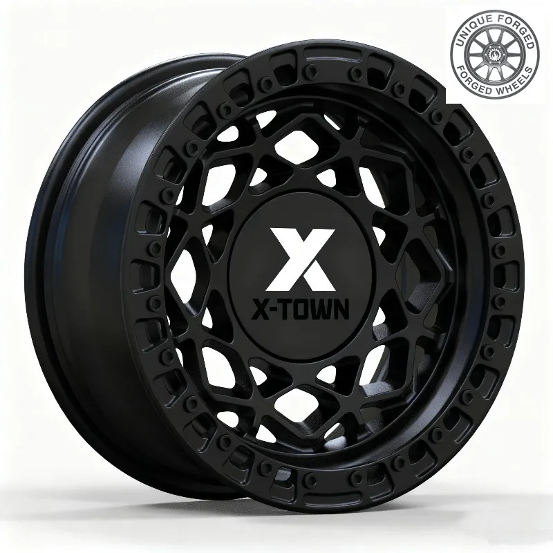 26 Style Custom Forged Off‑Road Wheel 6061‑T6 Alloy 19 20 22 24 26 28 5/6 Holes Multi‑Spoke Dark Gold For Jeep Wrangler Y61 Y60