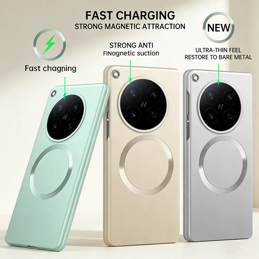 Slim Bezels with Magnetic Ring Phone Case for OPPO Find N6 find N5 N3 Ultra thin Hard Camera Protective Cover