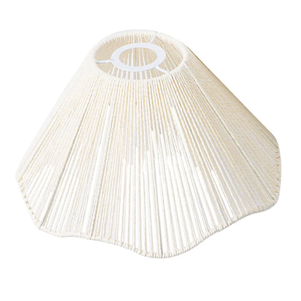 Paper String Woven Lamp Shade Retro Ceiling Light Cover Hanging Woven Lampshade Home Decor Indoor Light Cover Retro Lampshade
