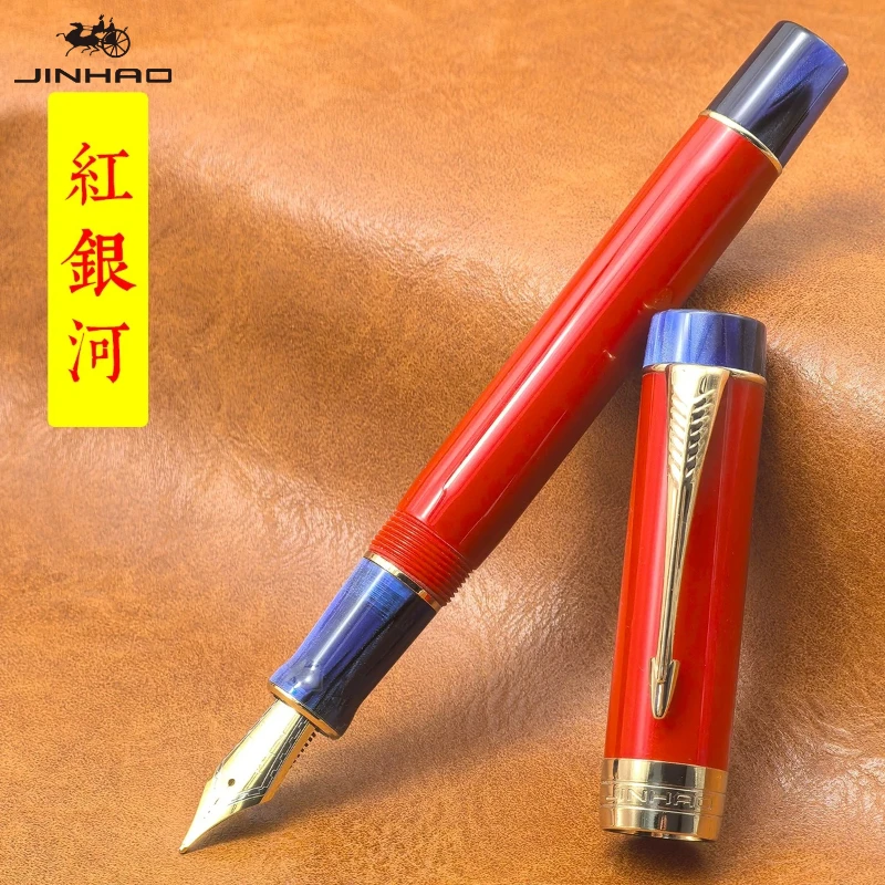 limited-edition-jinhao-100-fountain-pen-ef-f-m-nib-transparent-color-resin-luxury-pens-stationery-office-school-supplies