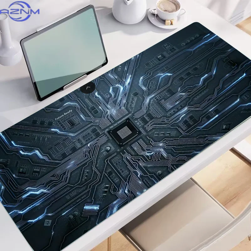Extra-Large Gaming Mouse Pad Technology Chip Non-Slip Artistic Desk Mat Gamers and Office Gift for MousePad Desk Computer Mouse