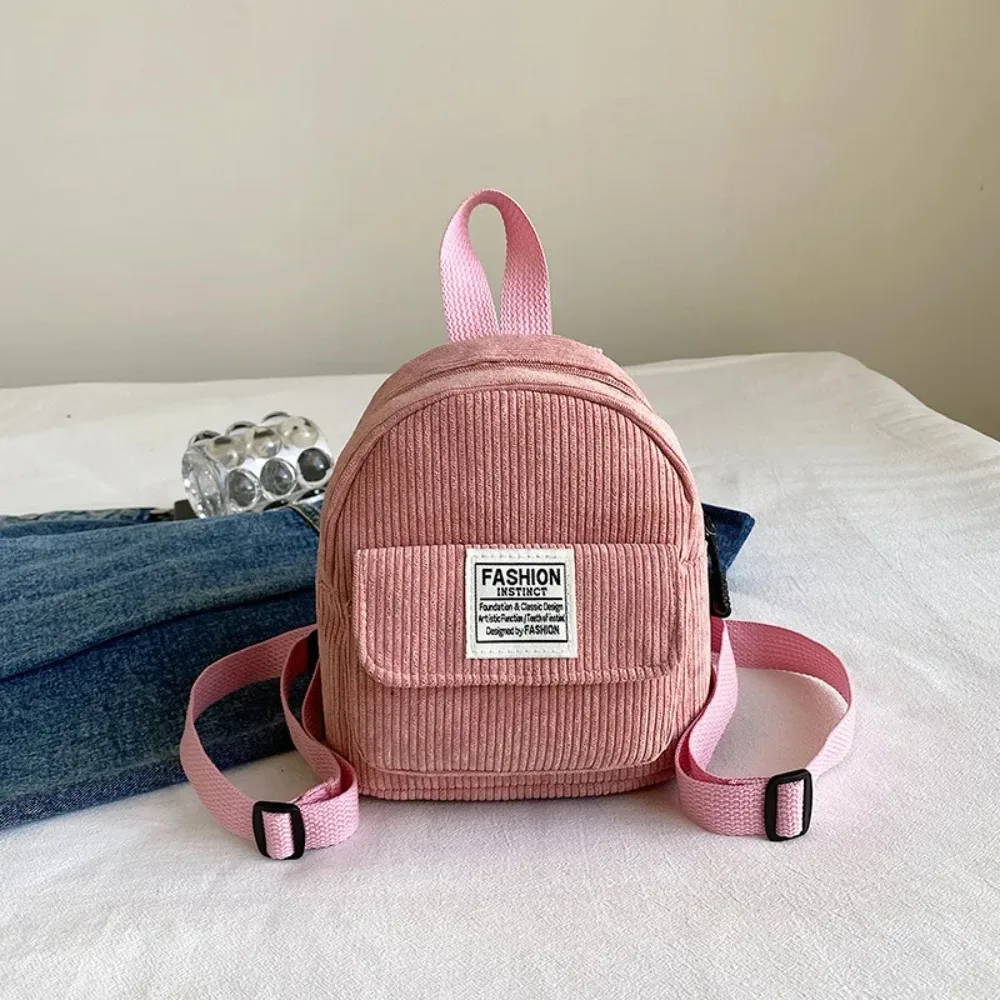 

Corduroy three-purpose small bag 2024 new women's bag spring and summer backpack mini small schoolbag leisure travel backpack