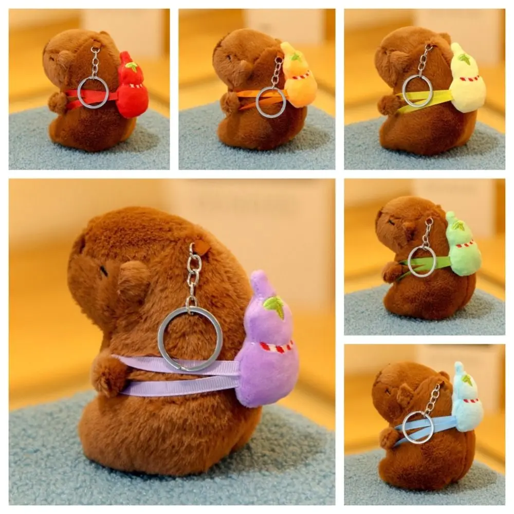 Kawaii Capybara Knuffel Kalebas Rugzak Klein Formaat Simulatie Pop Leuke Knuffels Anime Pluizig Speelgoed Kerstcadeaus