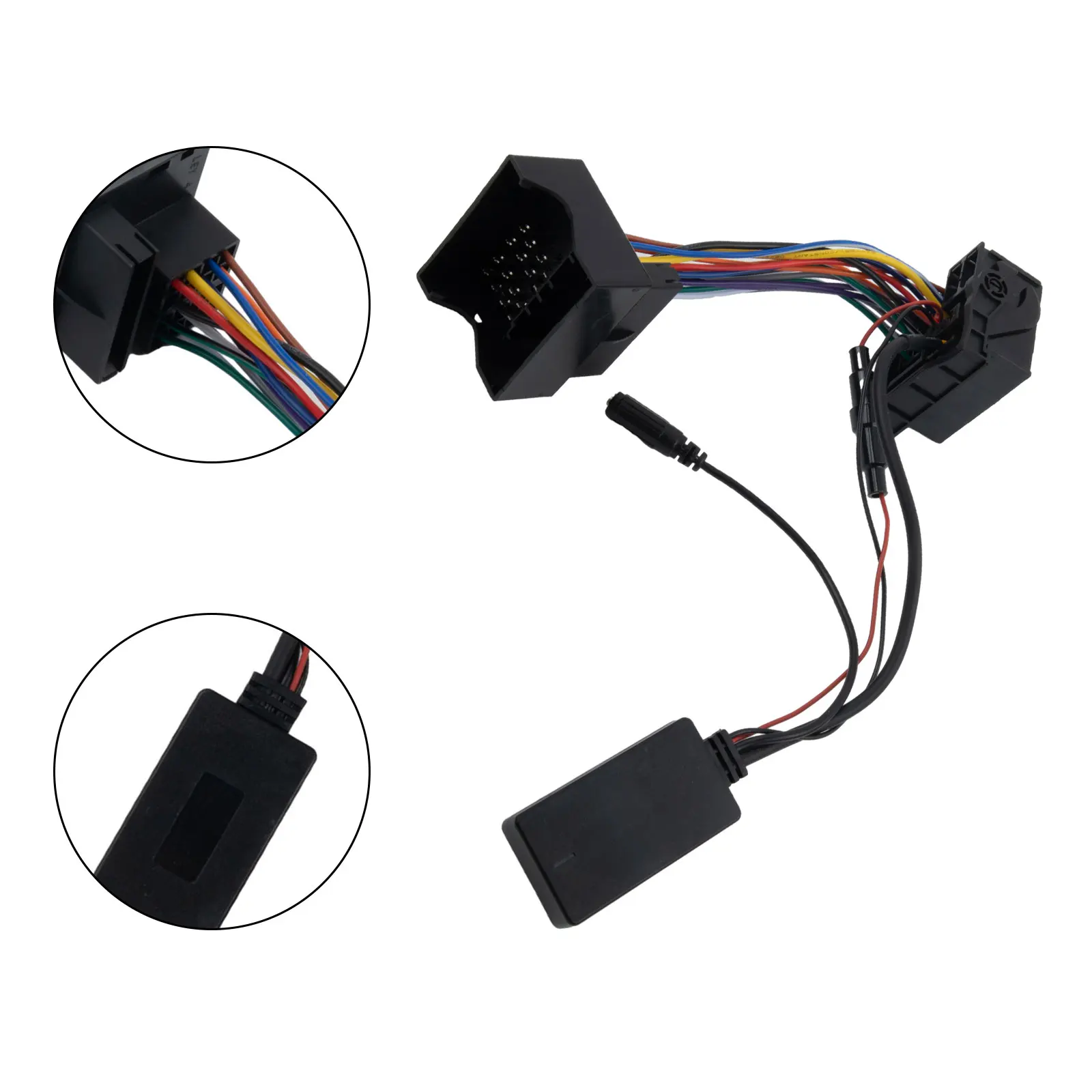 Audio Cable Adapter with External MIC for Opel CD30 CDC40 CD70 DVD90 Radios Ensures Clear Sound During Music and Call
