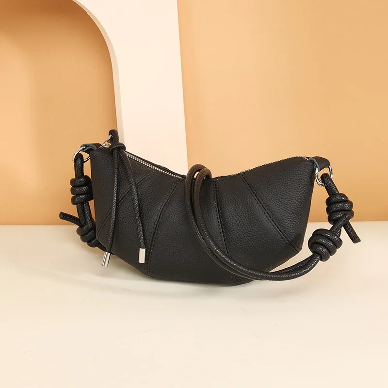 

New Women's 100% cowhide Women Handbags High Quality Leather Shoulder Crossbody Bags New Luxury Female Designer Bag Sac a Main