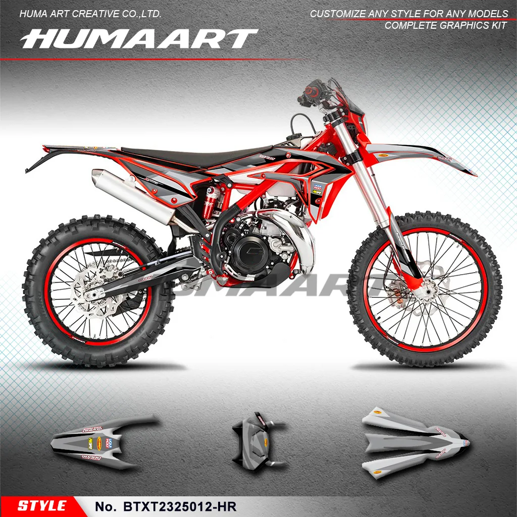 

Наклейки HUMAART MX Racing Graphics для Beta X-trainer 250 300 Xtrainer 2023 2024 2025, BTXT2325012-HR