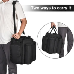 Carrying Storage Bag Large Capacity Travel Case Bag Anti-Fall Portable Handbag Adjustable Shoulder Strap for Bose S1 PRO Speaker