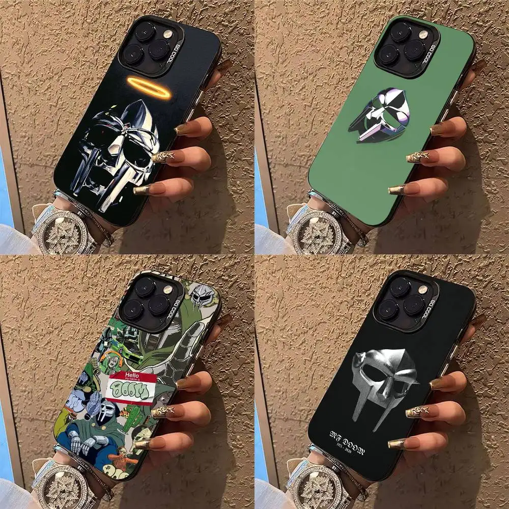 

Fashion MF DOOM Phone Case For iPhone 17,16,15,14,13,12,X,8,Pro,Max,Plus,E,SE4,Air,Mini IMD Matte Black