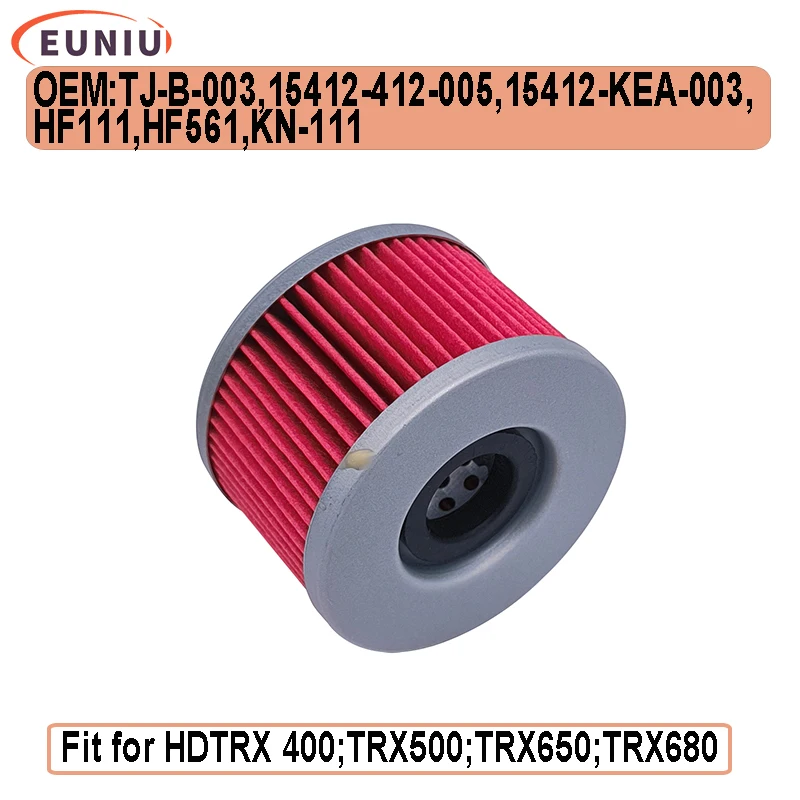 

Масляный фильтр для Honda TRX 680 650 Rincon GPScape 500 Foreman Hydrostatic 400 Rancher MUV700 BigRed SXS Pioneer TJ-B-003,15412-412