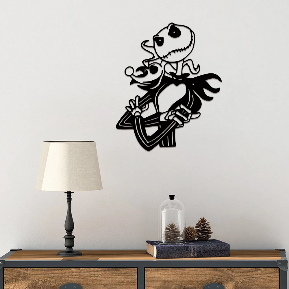 1pc Jack Skellington Metal Wall Art Decor Metal Wall Decor Halloween Decor,Interior Decor Outdoor Home Decor Modern Art for Home