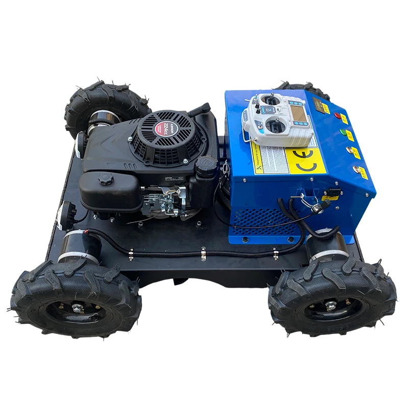 STLF Remote Control Customized Electric-start  Four-Wheel Lawn Mower With Attachments