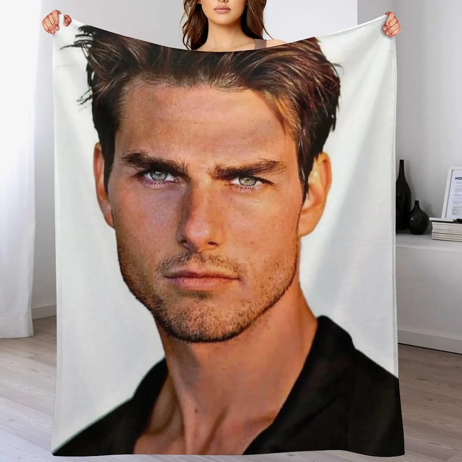 tom cruise Throw Blanket Multi Use Warm Blanket for Living Room Bedroom