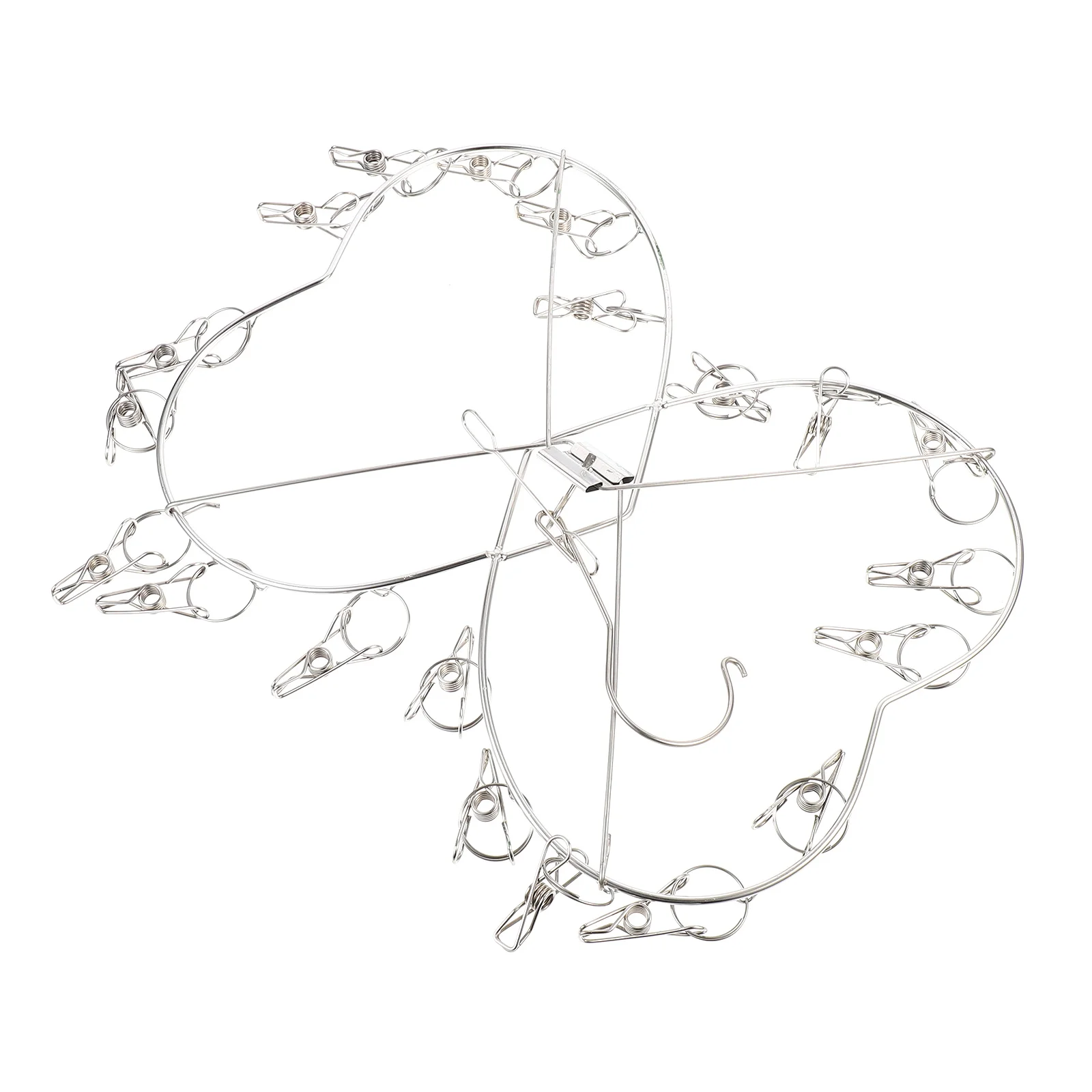 

Pocket Windproof Clothes Drying Rack Travel Garment Stainless Steel Hanging Clothing