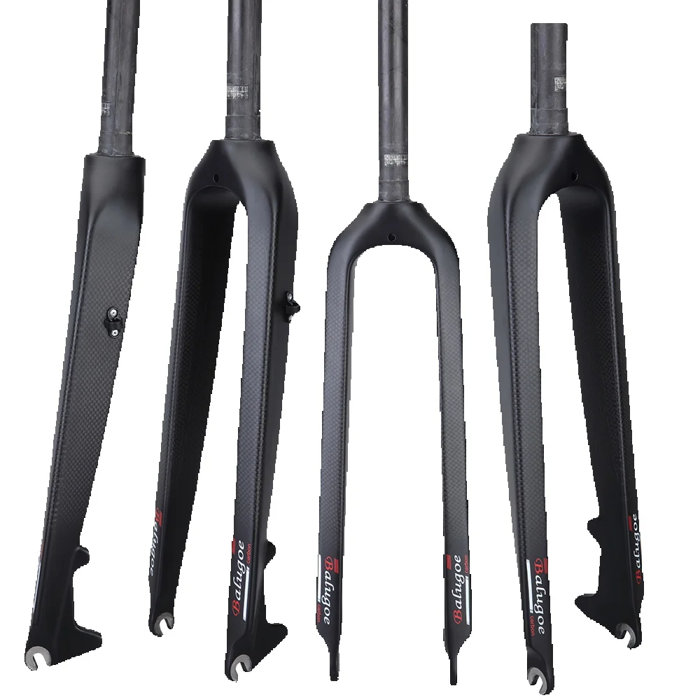 AliExpress BALUGOE Bike MTB Fork Bicycle Front Fork Carbon Fiber Rigid Fork 26er 27.5er 29er Quick Release