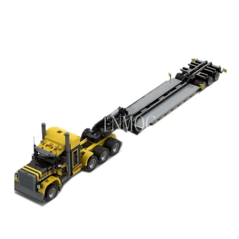 MOC-4846&MOC-4691Cargo transporttruck dumper, vrachtwagen bouwsteenmodel, creatief MOC speelgoed voor jongens, verjaardagscadeau voor kinderen