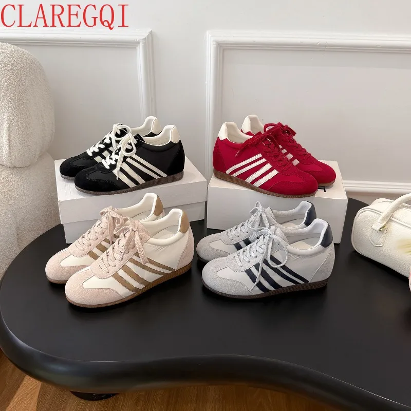 Fall Womens Shoes Version Inner Height Enhancing German Training Restore Ancient Ways Womens Athletic Shoes Women Shoes Casual