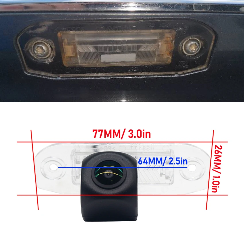 Vehicle Rear View Camera For Volvo XC90 XC 90 2002~2014 C70 V70 XC 70 XC70 1997~2013 140° AHD 1080P FishEye HD Night Vision