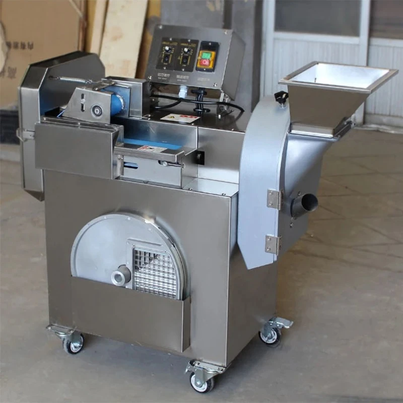 New Multifunctional electric vegetable cutting machine, commercial fully automatic vegetable and potato slicing, dicing