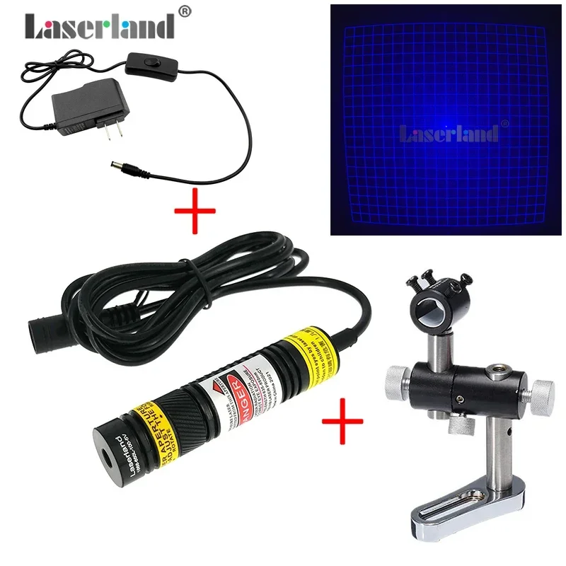 

450nm 20x20 Grid Blue 3D Structural Light Source Laser Scanner Grating Module