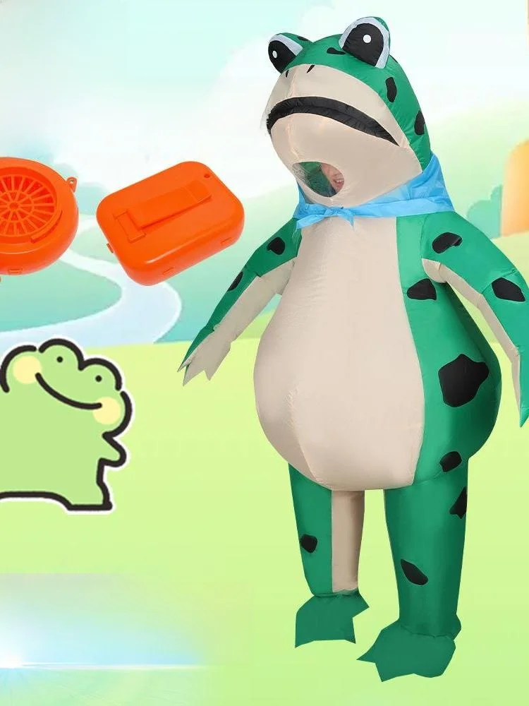 

Inflatable Frog Puppet Costume Halloween Adult Performance Dress Stage Costume Traditional Chinese Women's Clothing