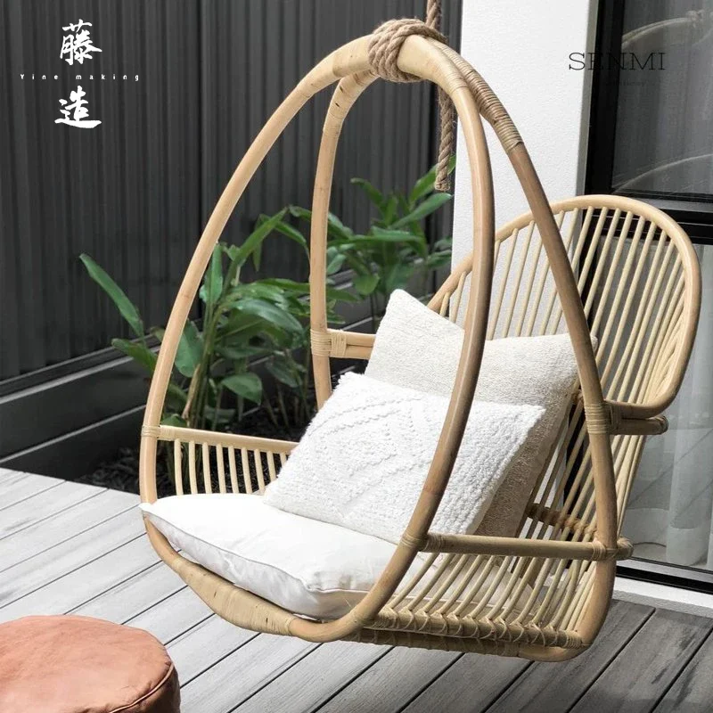 Hanging basket, hanging chair, real cane, agate vine, hanging indoor adult swing,