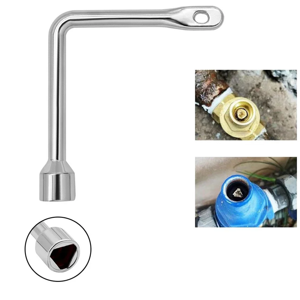 Valve Switch Triangle Wrench Multipurpose Portable Zinc Alloy High-quality 1pc Brand New For Electrical Cabinet