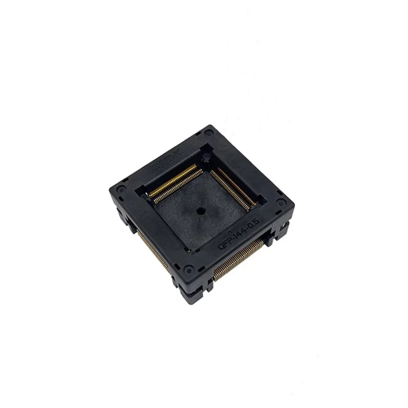 QFP144 Electronic component socket Burn-in socket chip adapter seat aging seat 0.5mm spacing programming adapter 20*20mm/22*22mm