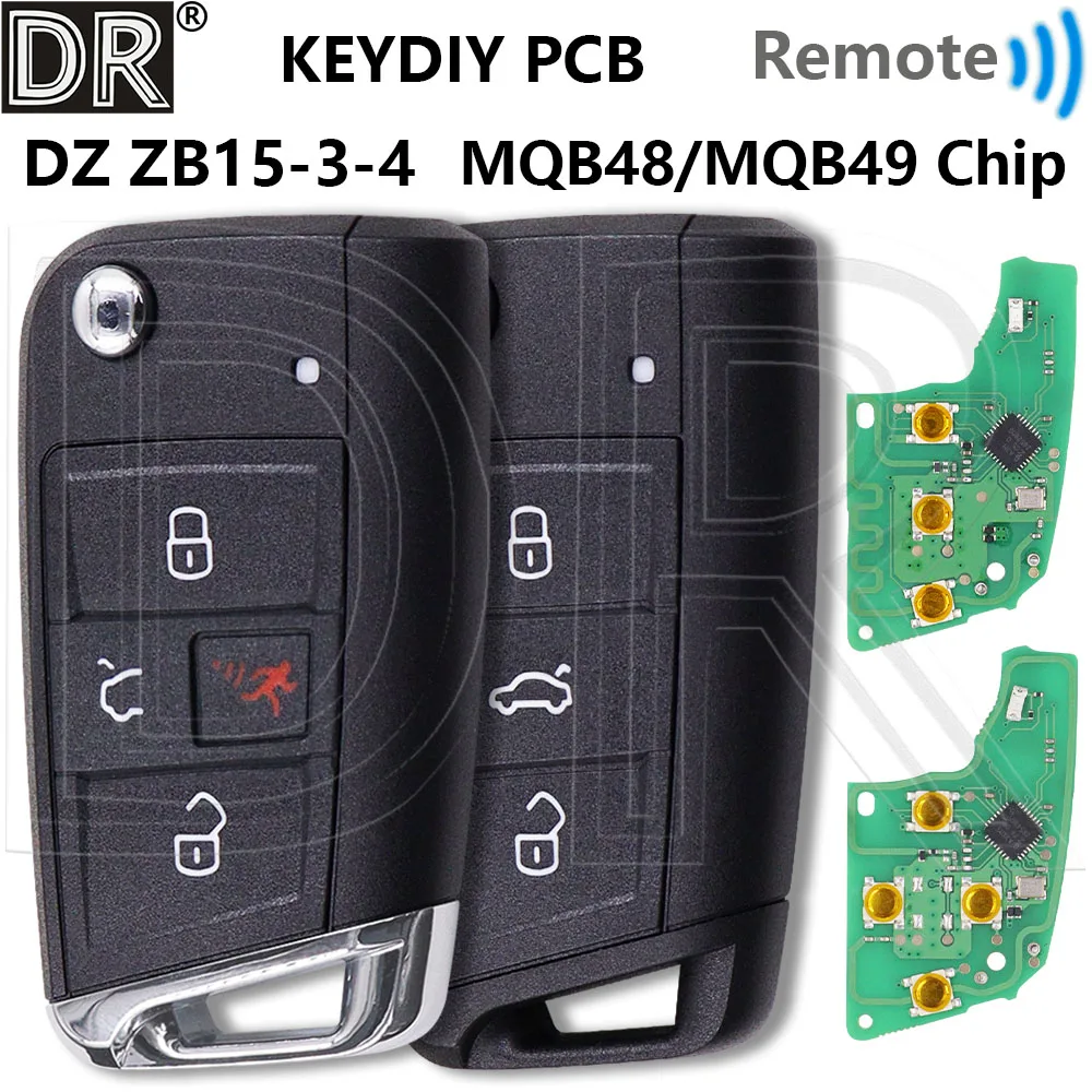 

Great DZ ZB15-3 Car Key Or KEYDIY PCB For VW Volkswagen Golf Polo Skoda Tiguan Touran Octavia Superb Seat Leon Ibiza Ateca