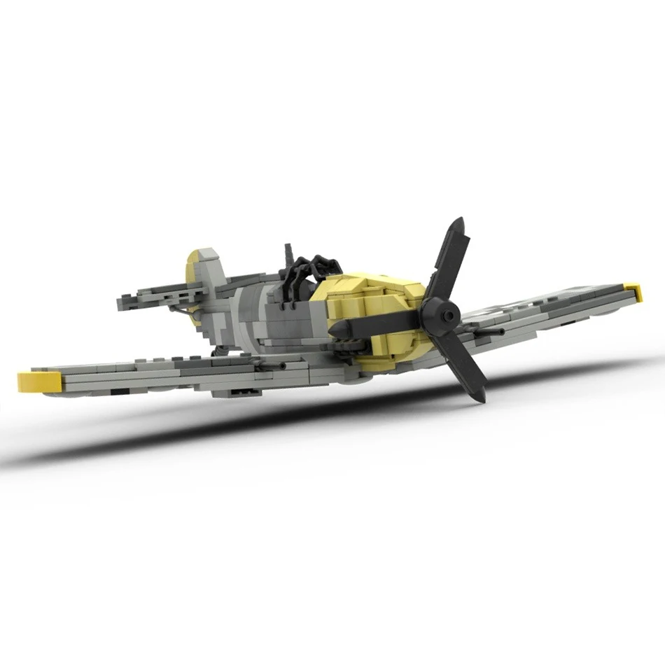 MOC 軍事シリーズ DIY ビルディングブロックモデル現代メッサーシュミット Bf 109 部品セット誕生日プレゼント知育玩具 ﻿