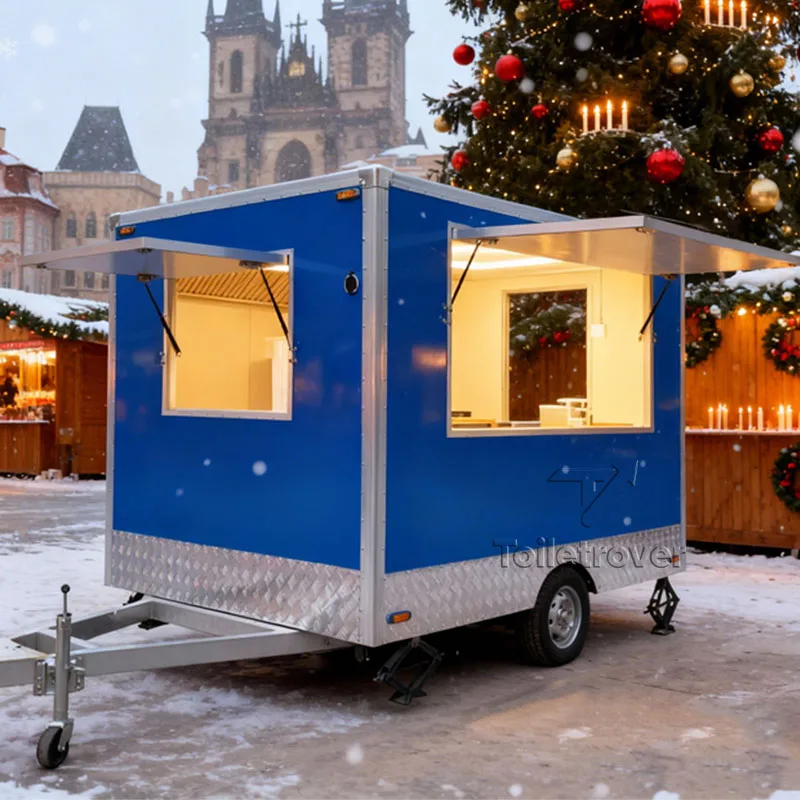 

Mobile Street Food Trailer Hot Dog French Fries Tacos Hamburger Food Truck Usati Vendita Food Cart for Sale