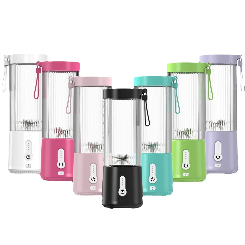 

Portable Juicer Blender 450ml BPA Free 6 Blades Stainless Steel Electric Juicer USB Charging Blenders Machine