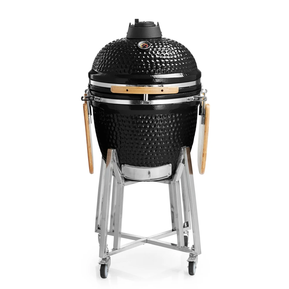 STEEL EGG BBQ 21 29 Inch China Manufacturer Classic Parrilla Charcoal Smoker Outdoor Camping Asadores Ceramic BBQ Kamado Grill