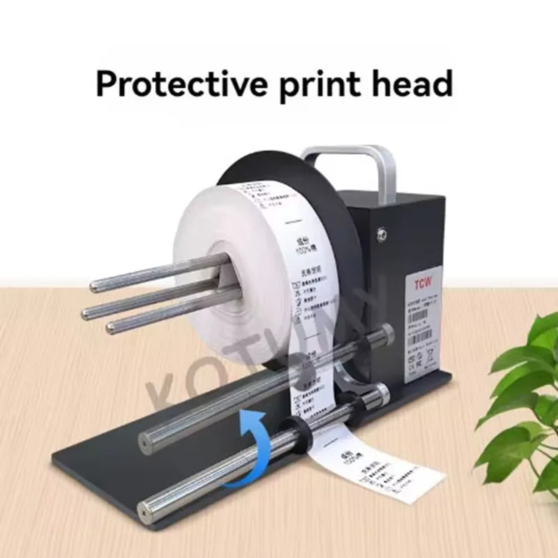 TCW-X110 Автоматическая машина для перематывания этикеток без сердечника, самоклеящаяся машина для рулонной бумаги, 220 В, маленькое устройство для перематывания этикеток