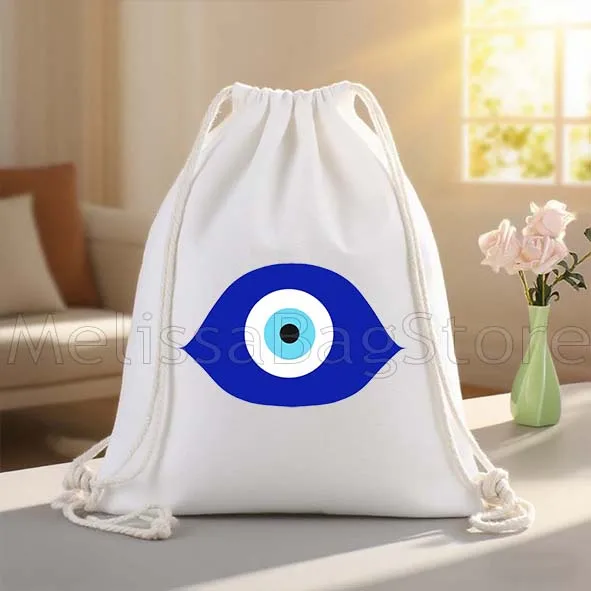 نزار حسن الحظ كريتي اليونان ماتي الأزرق عين الشر قماش الرباط أكياس كرة القدم على ظهره الصالة الرياضية Sackpack الهدايا سلسلة حقيبة للمشي لمسافات طويلة #2