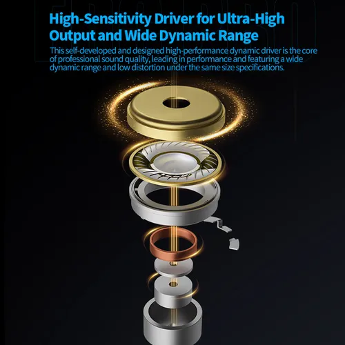 Imagen 2 del producto Auriculares KZ EDC Pro Wire, controladores dinámicos grandes, Monitor de graves, intrauditivos con cancelación de auriculares con Cable de Audio desmontable