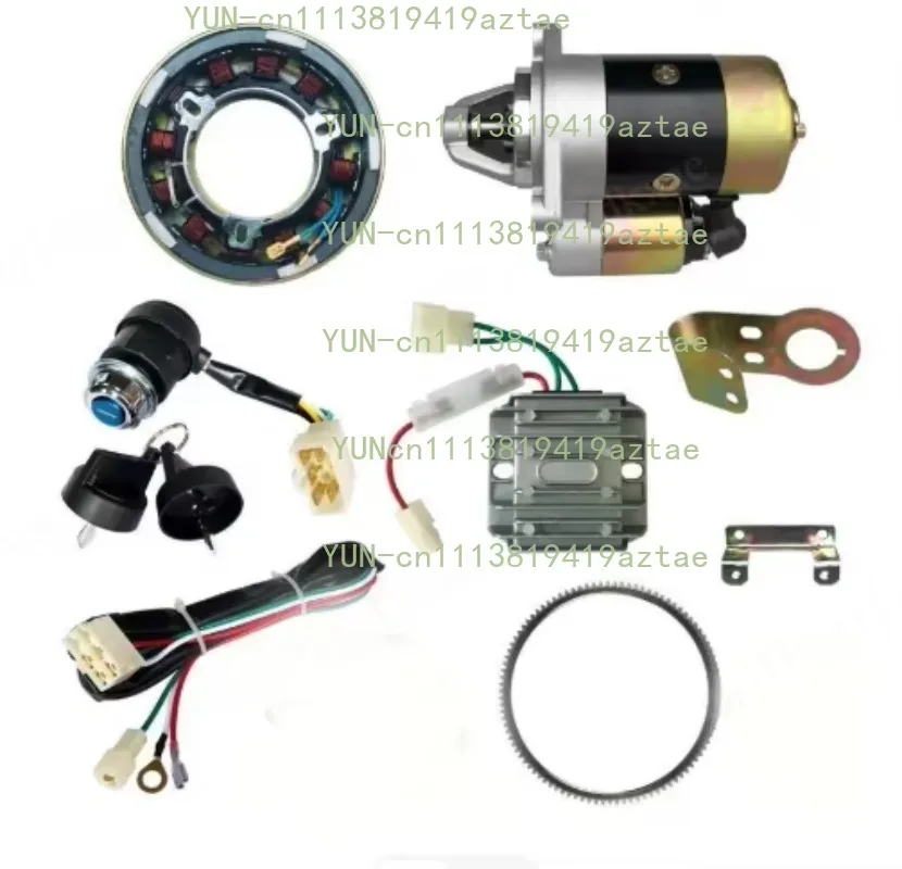 170F/173F/178F/186F Micro-tiller Electric Starter Complete Set for 186 Diesel Engine Retrofit