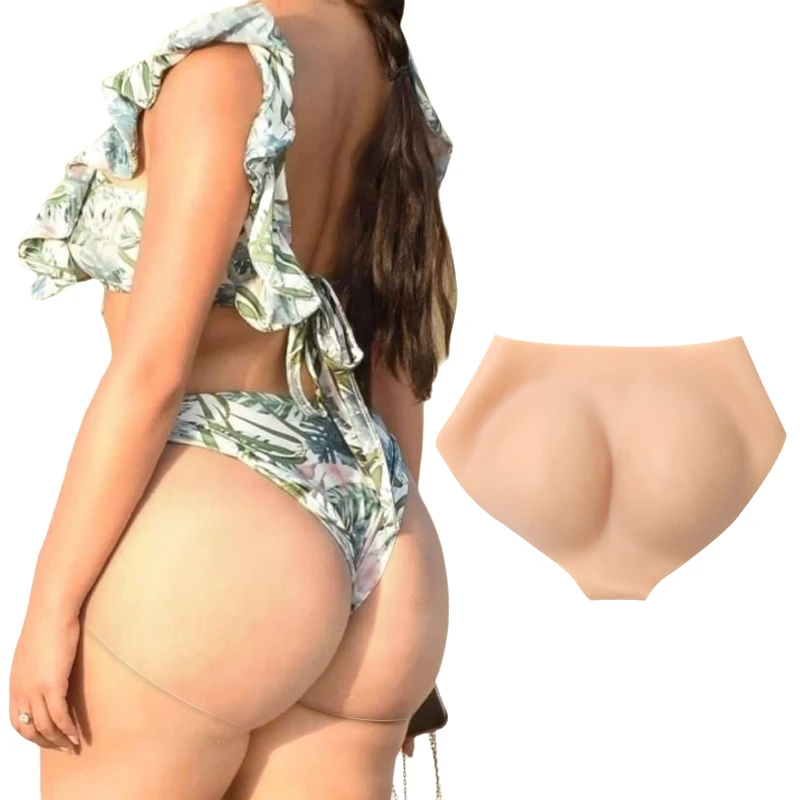 

High Flexibility S-2XL Size Shapers Tummy Slimming Pants Butt Enhancing Hips Buttocks Padding Silicone Shapewear Women