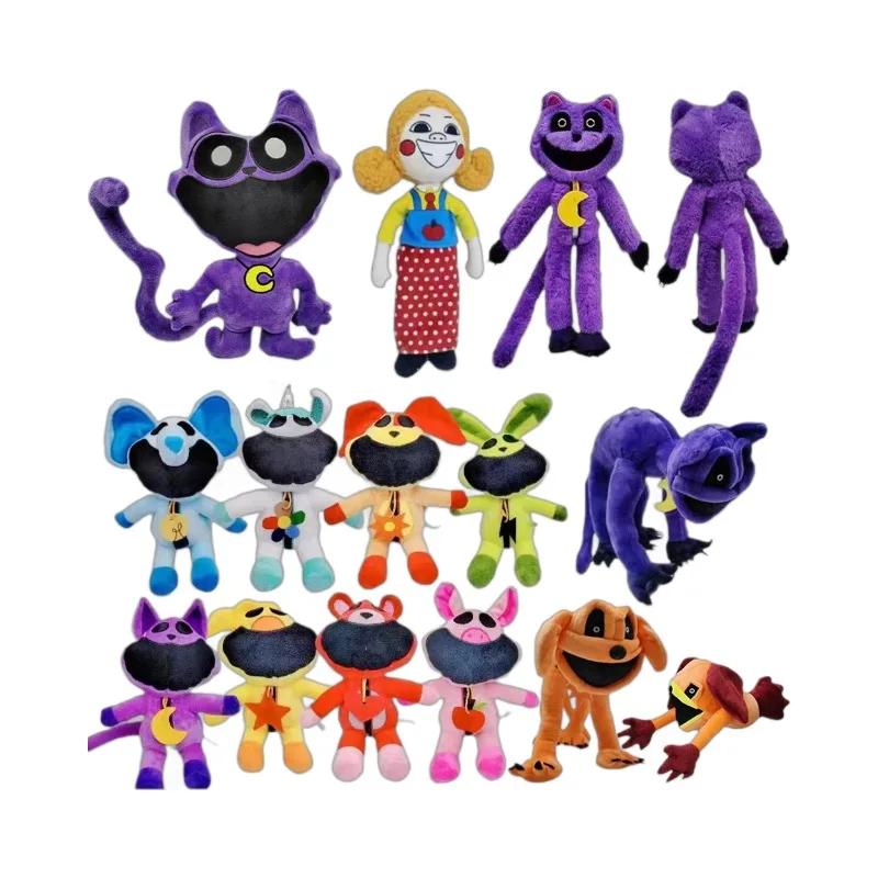 Smiling Critters Poppy Playtime Plush Toy Soft Stuffed Cartoon Animal Doll Horror Game Collectible Decoration Gift For Game Fans