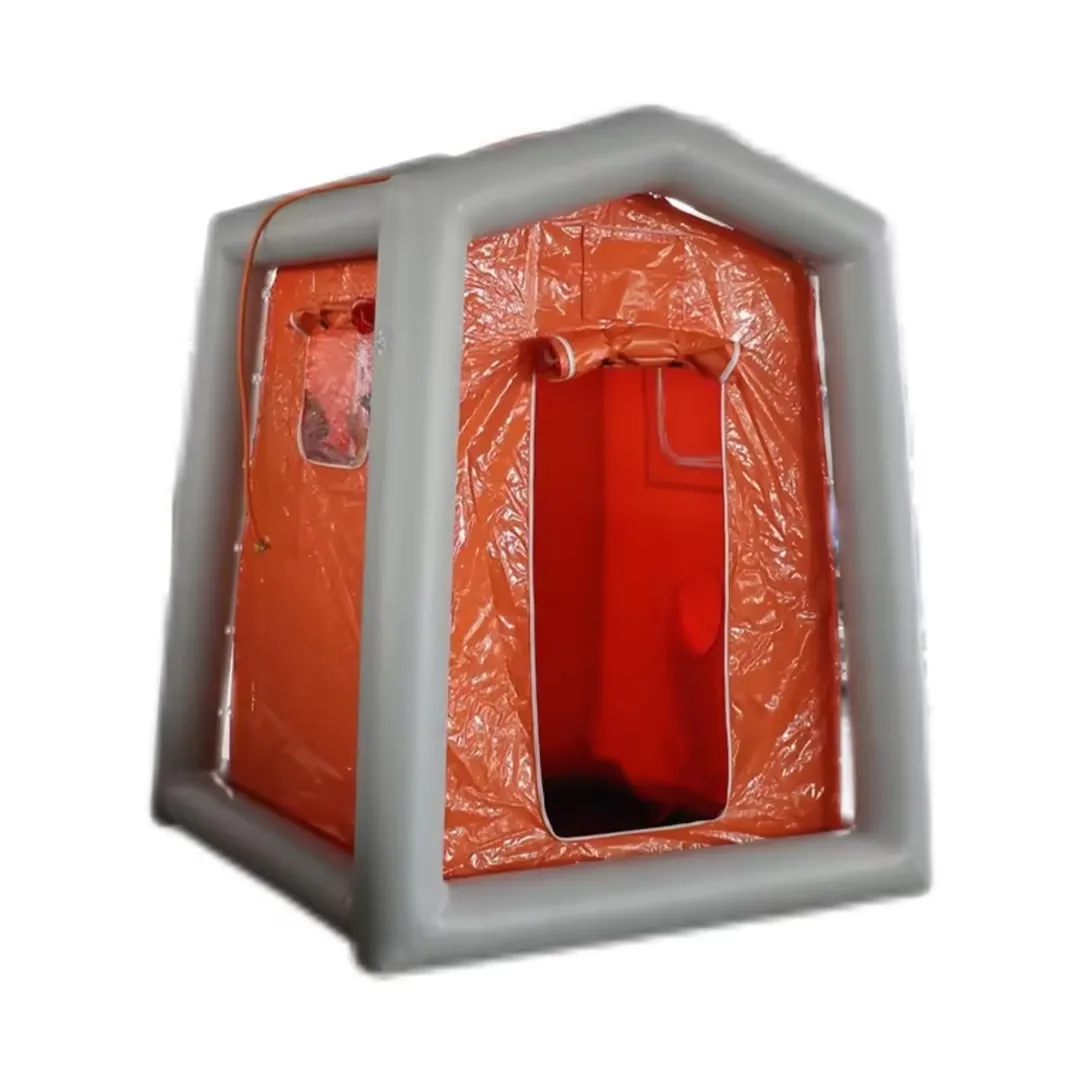 

Emergency Medical Inflatable PVC Tent For Outdoor Disinfection & Decontamination Civil Relief Rescue One Bedroom Fabric Camping