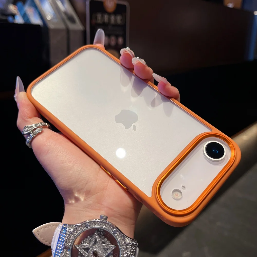Stoßfeste Transparente Acryl-Handyhülle für iPhone 18 17 Air 16 Pro Max Plus Kristallklare Hybrid-Schutzhülle mit Hartschale – Detail 3