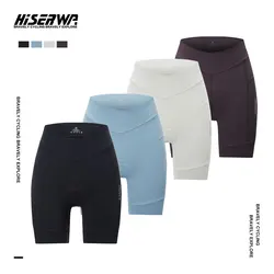 HISERWA Women Cycling Shorts Pro Breathable Lycra Sports Bicycle Shorts 6 Hours Riding Shockproof Pad MTB Road Lady Bike Tights