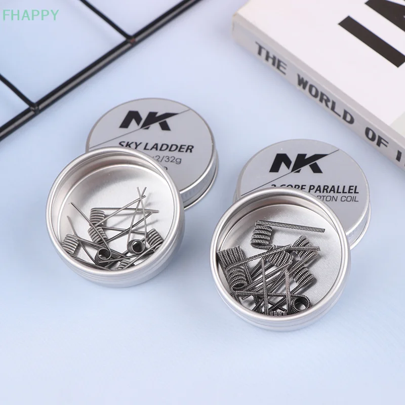 Prewind MTL/AIO/RDL/RBA Diameter dalam 2.5mm Fused Clapton Alien Coil Spring Handheld Tools Resistances A1 SS316L NI80 kawat