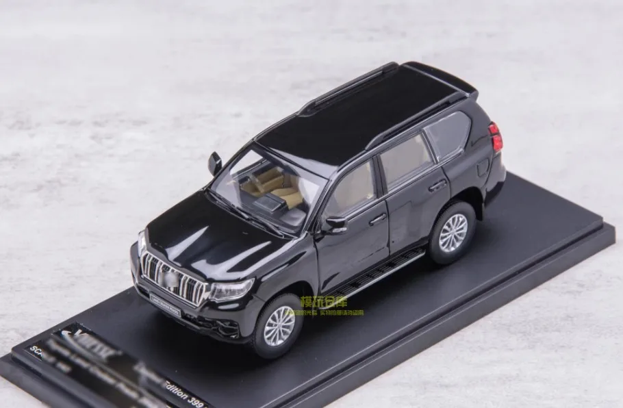 sunstar-vitesse-1-43-for-land-cruiser-prado-2018-alloy-diecast-model-car-black-white-silver-gray-hobby-display-collection