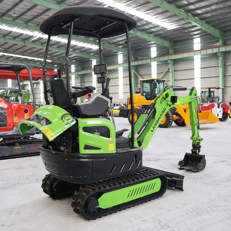 High Quality 2 Ton Mini Crawler Excavator 1.6 Ton Kubota Small Digger Hydraulic 1500 KG Excavator Factory Customization Sale